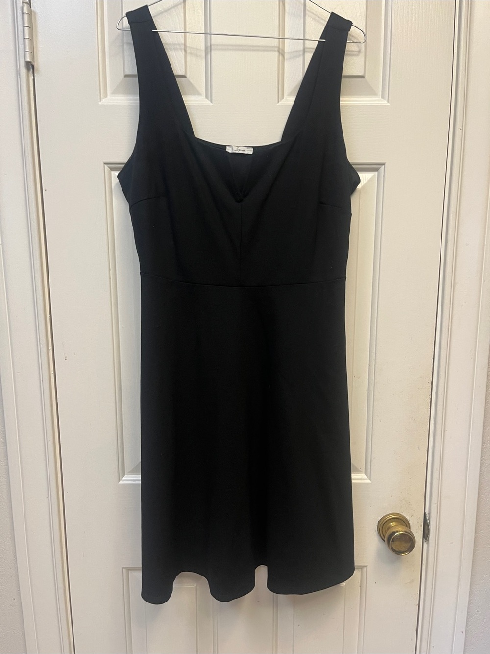 Soprano Classic Black Sleeveless Dress 1X